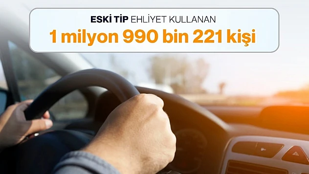 1,9 Milyon Kişi Hâlâ Eski Tip Ehliyet Kullanıyor