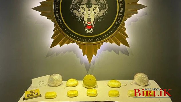 11 Kilo 450 Gram Toz Esrar Maddesi Ele Geçirildi