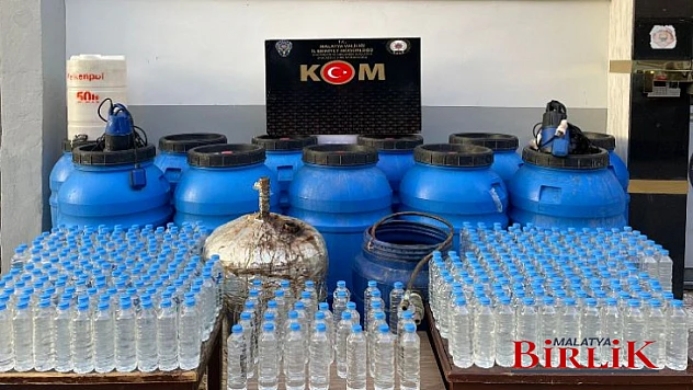 2.297 Litre Sahte Boğma Rakı Ele Geçirildi