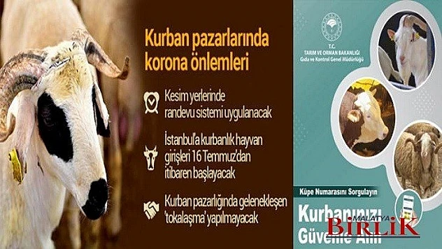 2020 Yılı Kurban Uygulanmasına Dair Tebliğ Yayımlandı