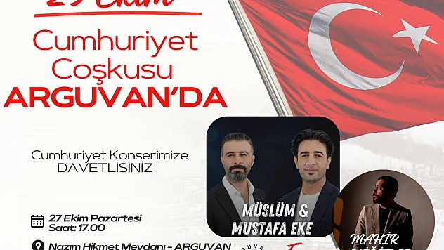 29 Ekim Cumhuriyet Coşkusu Arguvan'da Yaşanacak