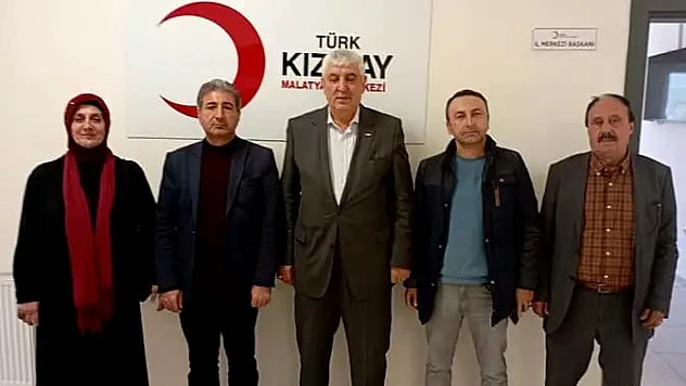 Akçadağder Yöneticilerinden Türk Kızılayı Malatya Şube Başkanı Sadi Ergül'e ziyaret