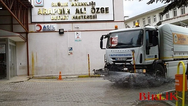 Arapgir İlçesi Büyükşehir Belediyesi Trafından Dezenfekte Edildi