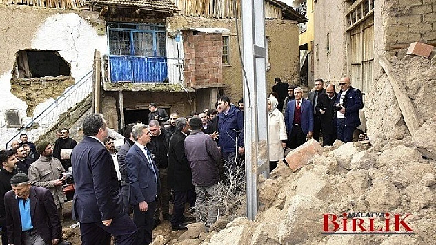Bakan Kurum Malatya Merkez ve İlçelerinde İncelemelerde Bulundu