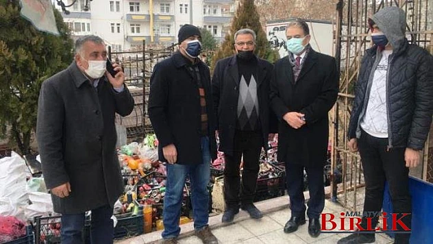 Bakkal Dükkanı Yanan Esnafa Ziyaret