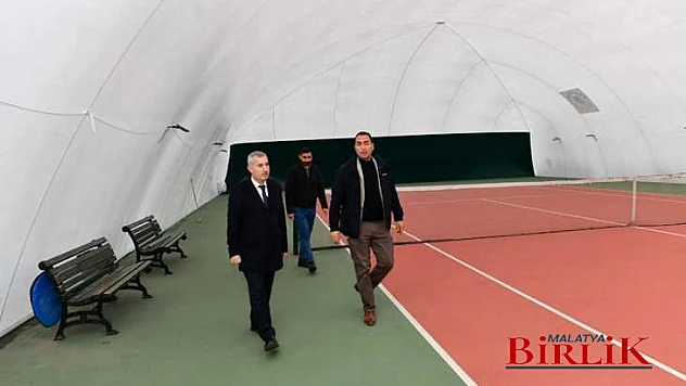 Balon Kort Kaplama Tenis Alanımız Hayırlı Olsun