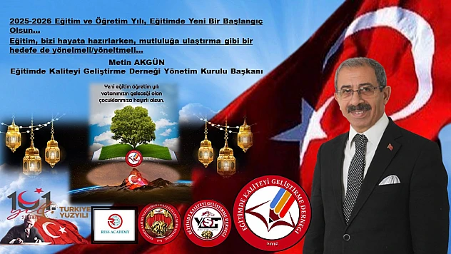 Başkan Akgün 2025-2026 Eğitim ve Öğretim Yılı, Eğitimde Yeni Bir Başlangıç Olsun
