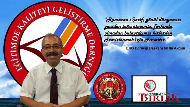 Başkan Akgün'den Ramazan Ayı Mesajı