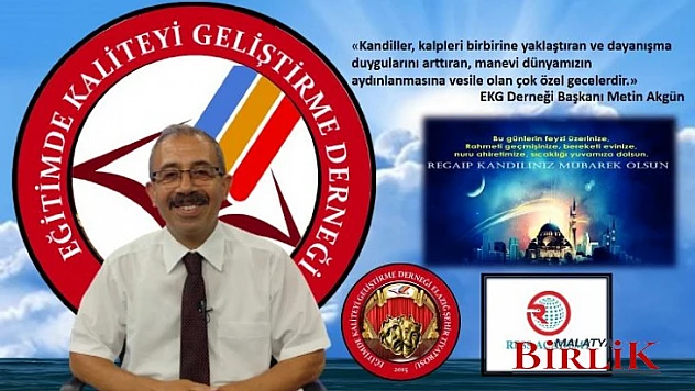 Başkan Akgün'den Üç Ayların Başlaması Ve Regaip Kandili Mesajı