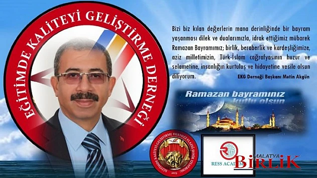 Başkan Akgün Ramazan Bayramı Nedeniyle Bir Mesaj Yayınladı