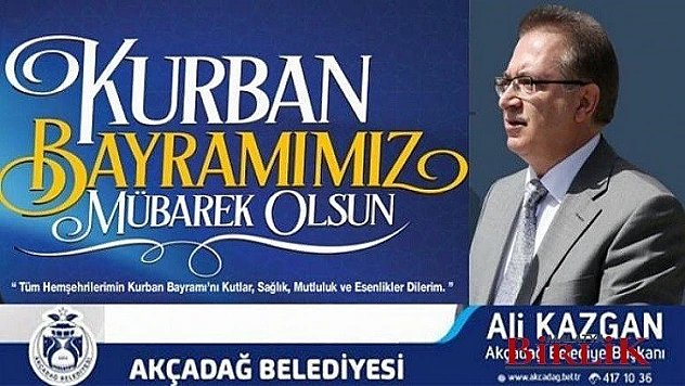 Başkan Ali Kazgan Kurban Bayramınız Mübarek Olsun