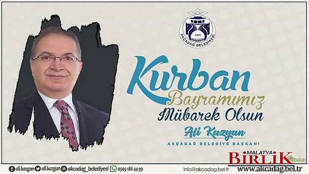 Başkan Ali Kazgan  Kurban Bayramınız Mübarek Olsun