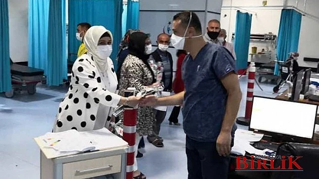 Başkan Alpaslan, Sağlık Çalışanlarımızı Destekliyoruz