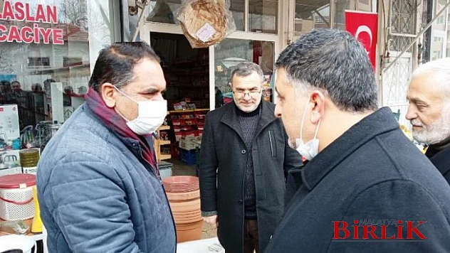 Başkan Canbay, Eski Malatya'da Esnafları Ziyaret Etti
