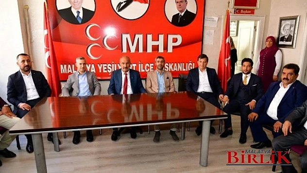 Başkan Çınar, MHP İl Ve İlçe Başkanlığı İle Ülkü Ocakları İl Başkanlığını Ziyaret Etti