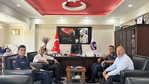 Başkan Cömertoğlu'ndan İlçe Jandarma Komutanı Mehmet Emin Onbüyük'e Teşekkür