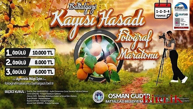 Başkan Güder'den Battalgazi Kayısı Hasadı Fotoğraf Maratonuna Davet