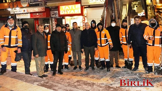 Başkan Güder, Karla Mücadele Çalışmalarını İnceledi