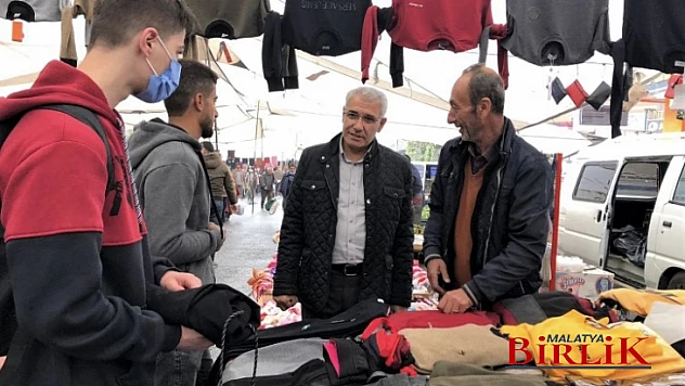 Başkan Güder, Pazarcı Esnaflarını Ziyaret Etti