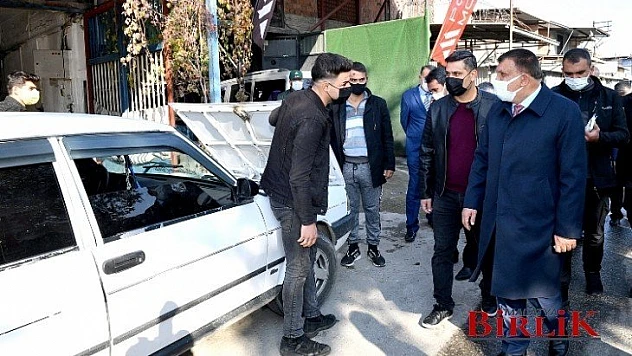 Başkan Gürkan Sanayi Sitesini Ziyaret Etti