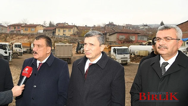 Başkan Gürkan ve Vali Şahin Güney Kuşak Yolunda İncelemede Bulundular