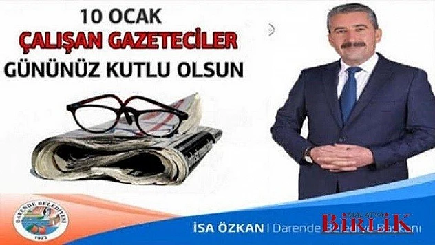 Başkan İsa Özkan'ın 10 Ocak Gazeteciler Günü Mesajı