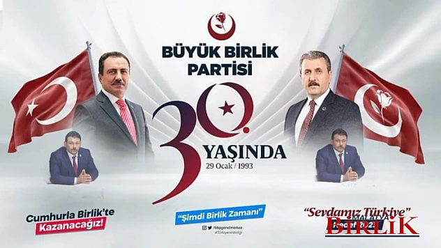Başkan Karaman, Muhsin Yazıcıoğlu'nun 'Emaneti' Büyük Birlik Partisi 30 Yaşında