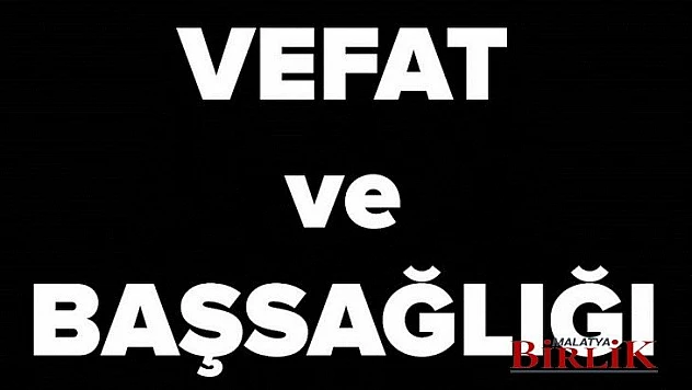 Başkan Özgülden Vefat ve Başsağlığı