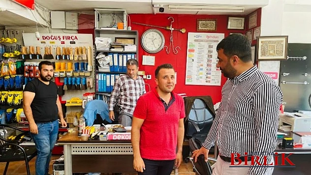 Başkan Samanlı, Niyazi Mısri Esnafını Ziyaret Etti