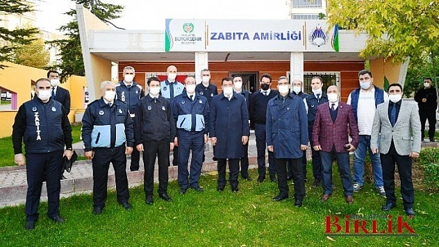 Başkan Selahattin Gürkan Zabıtaları Ziyaret Etti