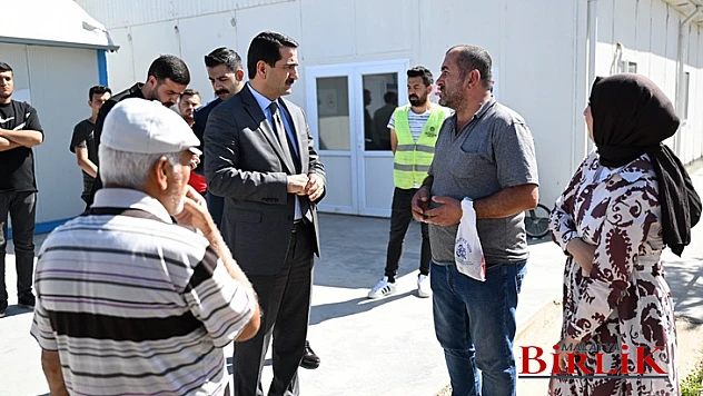 Başkan Taşkın, Acıbadem Konteyner Kent'i Ziyaret Etti