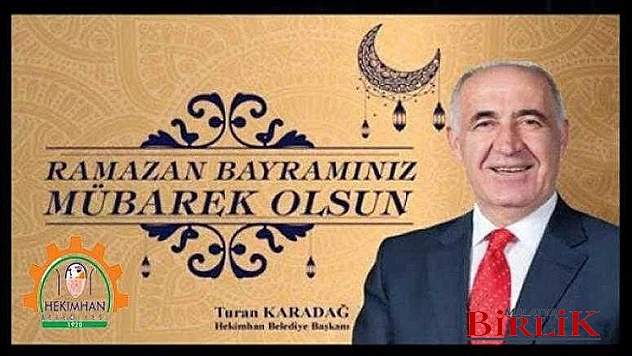 Başkan Turan Karadağ, Ramazan Bayramınız Kutlu Olsun