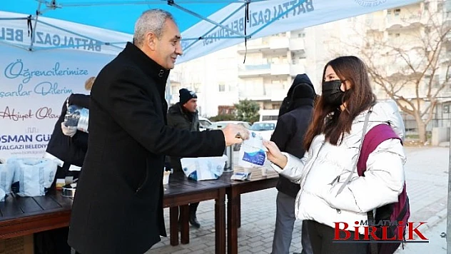 Battalgazi Belediyesi'nden Öğrencilere Sınav Öncesi Kahvaltı İkramı