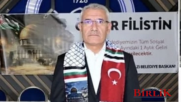 Battalgazi Belediyesi Sosyal Tesisler Kasım Ayı Geliri Filistin Halkına