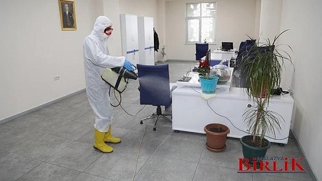 Battalgazi Belediyesi'nde Dezenfekte Çalışması