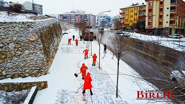Battalgazi Belediyesinden Karla Mücadele Çalışması