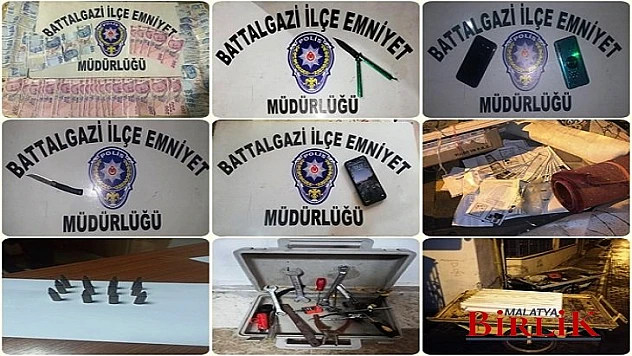 Battalgazi İlçe Emniyetinden Asayiş Haberleri
