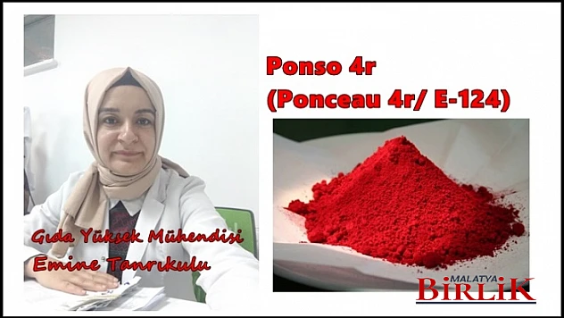 Bazı Ülkelerde Yasaklı Listesinde Olan Renklendirici Ponso 4r