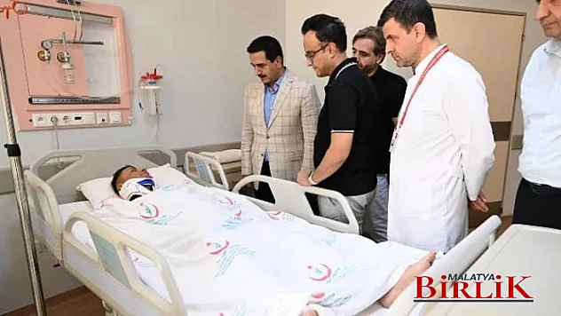 Belediye Başkanı Taşkın Yaralıları Ziyaret Etti