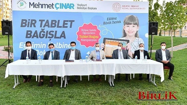 'Bir Tablet Bağışla Eğitimin Kalbine Dokun'