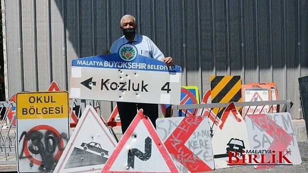 Büyükşehir'den İşaret Levhaları Uyarısı