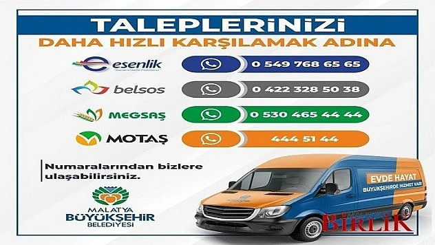 Büyükşehir'den Evlere Hizmet