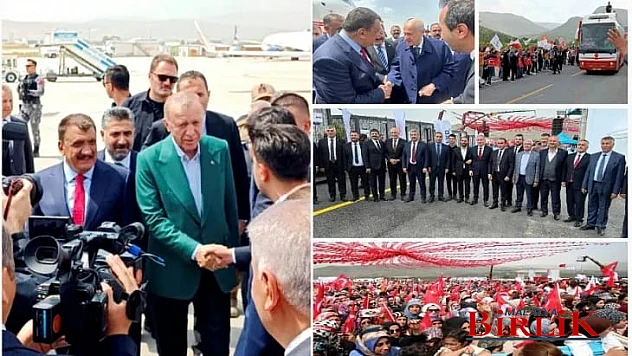 Cumhurbaşkanı Erdoğan'a Malatya'da Coşkulu Karşılama