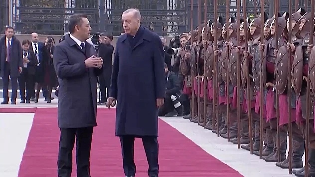 Cumhurbaşkanı Erdoğan Kırgızistan'da