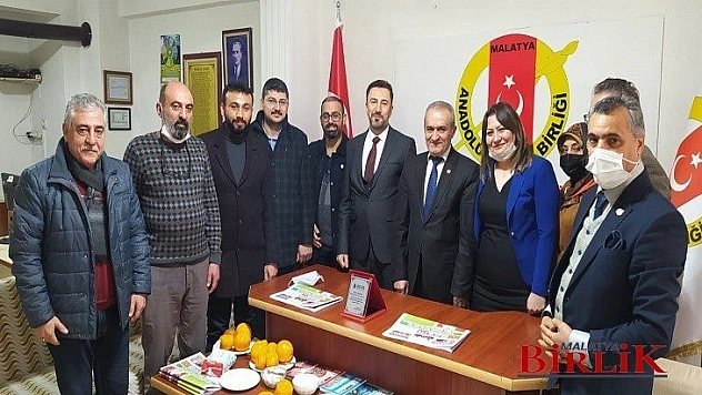 DEVA Partisi Battalgazi İlçe Başkanlığından Anadolu Basın Birliğine Ziyaret