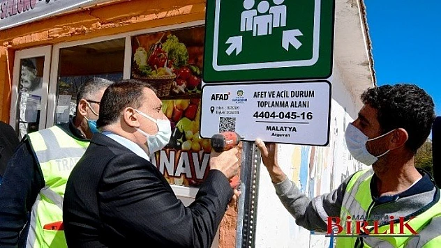 Doğal Afet ve Acil Durumlar İçin Toplanma Alanları İşaretleniyor