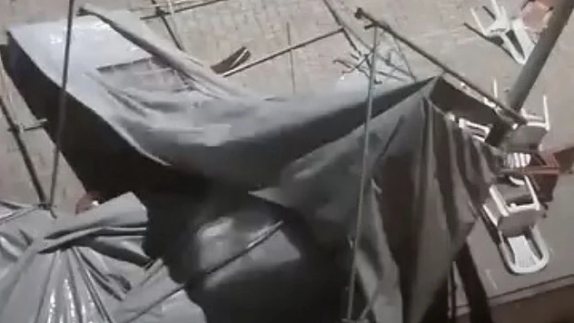 Doğanşehir'de Fırtına Taziye Çadırını Uçurdu