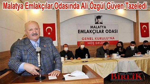 Emlakçılar Odası Başkanlığına Ali Özgül Yeniden Seçildi