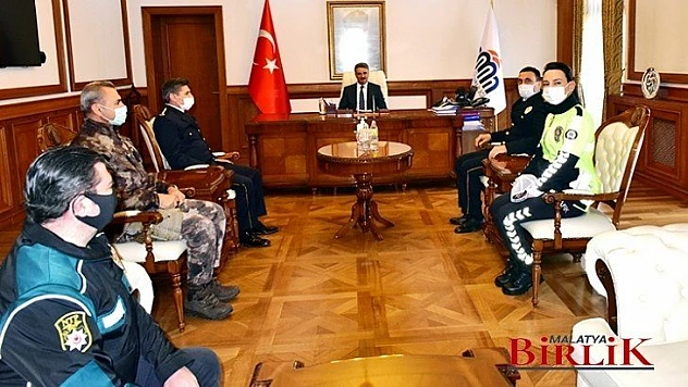 Emniyet Teşkilatından Vali Baruş'a 175. Kuruluş Yılı Ziyareti