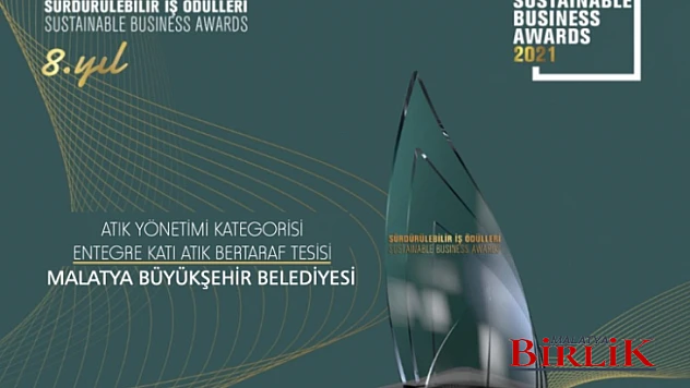 Entegre Katı Atık Bertaraf Tesisi Projesiyle Ödül Aldı